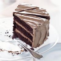 Chocolate Cake with Caramel-Milk Chocolate Frosting_image