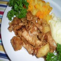 Pork Chops With Sauteed Apples and Sauerkraut image