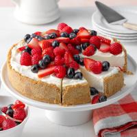 Triple Berry No-Bake Cheesecake_image