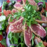 Fresh Seared Tuna Steak Salad_image