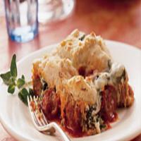 Italian Meatball and Spinach Biscuit Bake_image