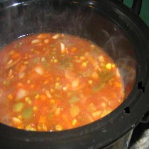 Slow Cooker Vegetable Beef Soup image