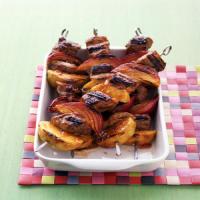 Barbecued Pork-and-Apple Kebabs image