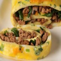 Sausage Spinach Omelet Roll_image