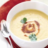 Chilled Corn Soup with Adobo Swirl_image