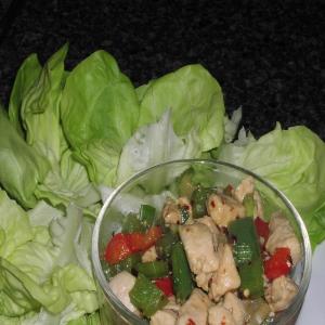 Szechuan Chicken (Or Tofu) in Lettuce Bundles (Solo Cooking)_image