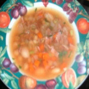 Low Fat Butter Bean and Ham Soup_image