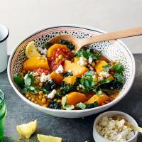 Moroccan chickpea, squash & cavolo nero stew image