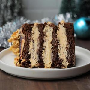 Giant Chocolate Peanut Butter Cookie Cake Recipe by Tasty image
