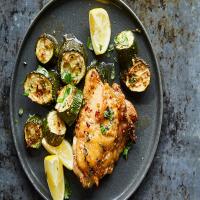 Sheet-Pan Chicken With Zucchini and Basil image