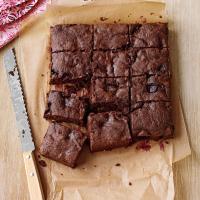 Dark-Chocolate Cherry Brownies image