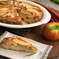 French-Style Apple Rhubarb Cake image