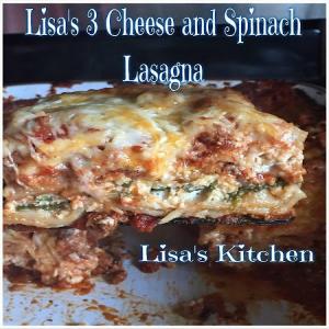 Lisa's 3 Cheese and Spinach Lasagna_image