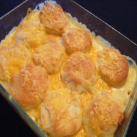 Chicken Pot Pie With Cheese Biscuit Top_image