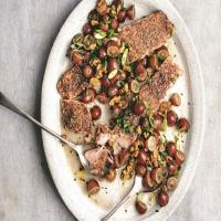 Flaxseed-Crusted Salmon with a Grape and Walnut Salsa image