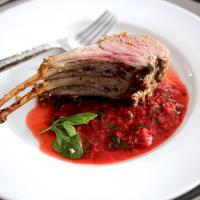 Rack of Lamb with Strawberry Mint Sauce_image