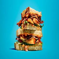 Bacon-Peach Sandwiches image