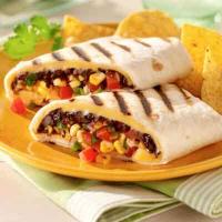 Southwest Black Bean & Corn Grilled Wraps_image