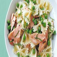 Farfalle with Salmon, Mint, and Peas image