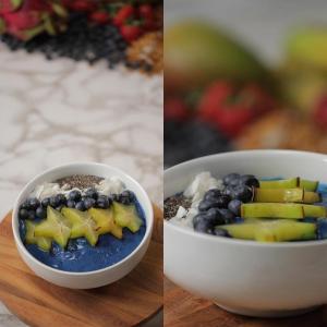 Healthy Smoothie Bowl: Blue Magik Bowl: A Star Is Born Recipe by Tasty image