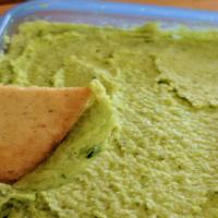 Edamame Hummus with Garlic Scapes_image