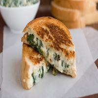 Spinach, Artichoke and Monterey Jack Grilled Cheese_image