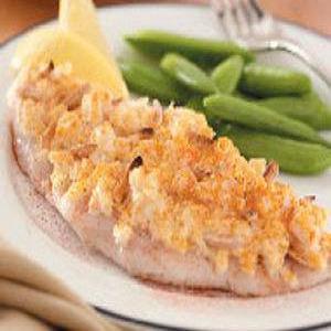 Crab-Topped Fish Fillets Recipe_image