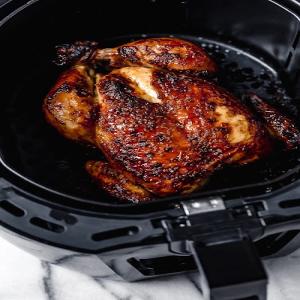 Buttermilk Marinated Air Fryer Whole Roasted Chicken - Skinnytaste_image