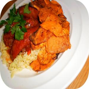 Cuban Inspried Stewed Sausages_image