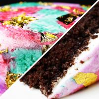 Watercolor Jewel Cake Recipe by Tasty image