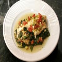 Baked Tilapia and Spinach_image