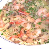 Low Fat Zesty Shrimp and Pasta image