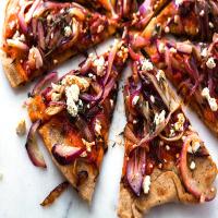 Grilled Pizza With Grilled Red Onions and Feta_image
