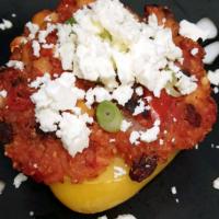 Stuffed Red Pepper with Quinoa and Chickpeas image
