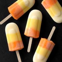 Candy Corn Pudding Pops image