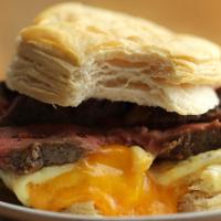 Steak, Egg, And Cheese Breakfast Sandwich Recipe by Tasty_image
