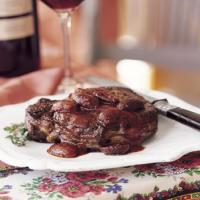 Herb-Rubbed Steaks with Olives Provencal_image