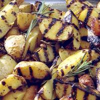 Grilled New Potatoes with Lemon, Garlic, and Rosemary_image