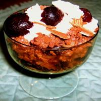 Rich Chocolate Cherry Brown Rice Pudding image