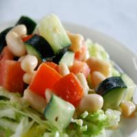 Online Round 2 Recipe - Cucumber, Tomato, and White Bean Salad_image