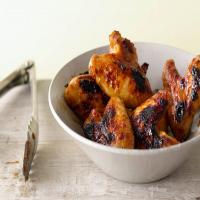 Peach-Lacquered Chicken Wings image