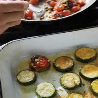Zucchini Rounds with Roasted Tomatoes image