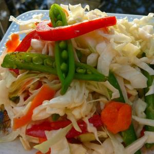 Snow Pea and Napa Cabbage Slaw_image