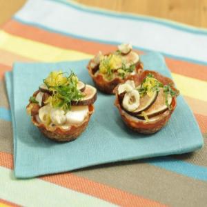 Salami Cups with Whipped Honey Ricotta and Fresh Figs image