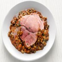 Slow-Cooker Barbecue Ham and Black-Eyed Peas image