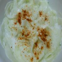 Hungarian Cucumber Salad with Sour Cream Dressing_image
