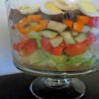 Layered Gazpacho Salad( Low Calorie) image