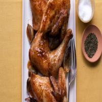 Roasted Quartered Chicken and Shallots_image