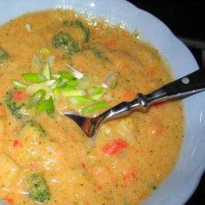 Two-Potato Soup With Broccoli image