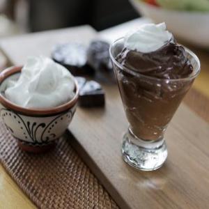 Mexican Chocolate-Avocado Mousse with Mezcal Whipped Cream_image